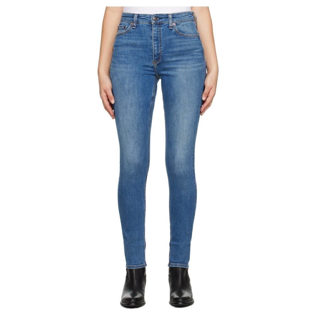 Rag & Bone Medium Wash Nina High Rise Skinny Jeans W28L29